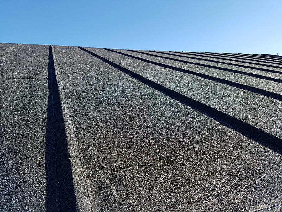 Byte av takpapp pa e garage Spa enga Solhem.jpg